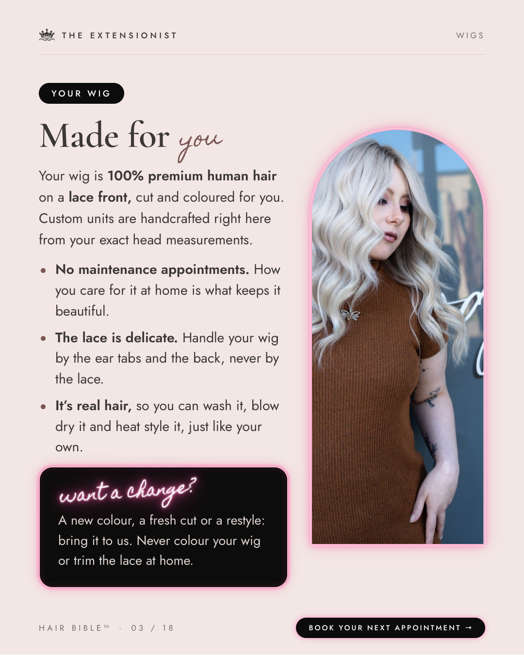 Wig Hair Bible, page 3 of 18