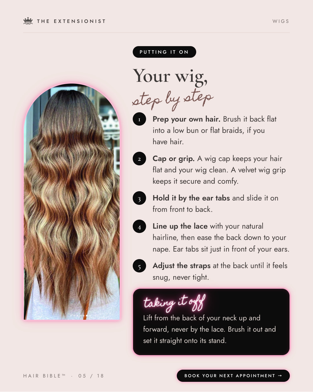 Wig Hair Bible, page 5 of 18