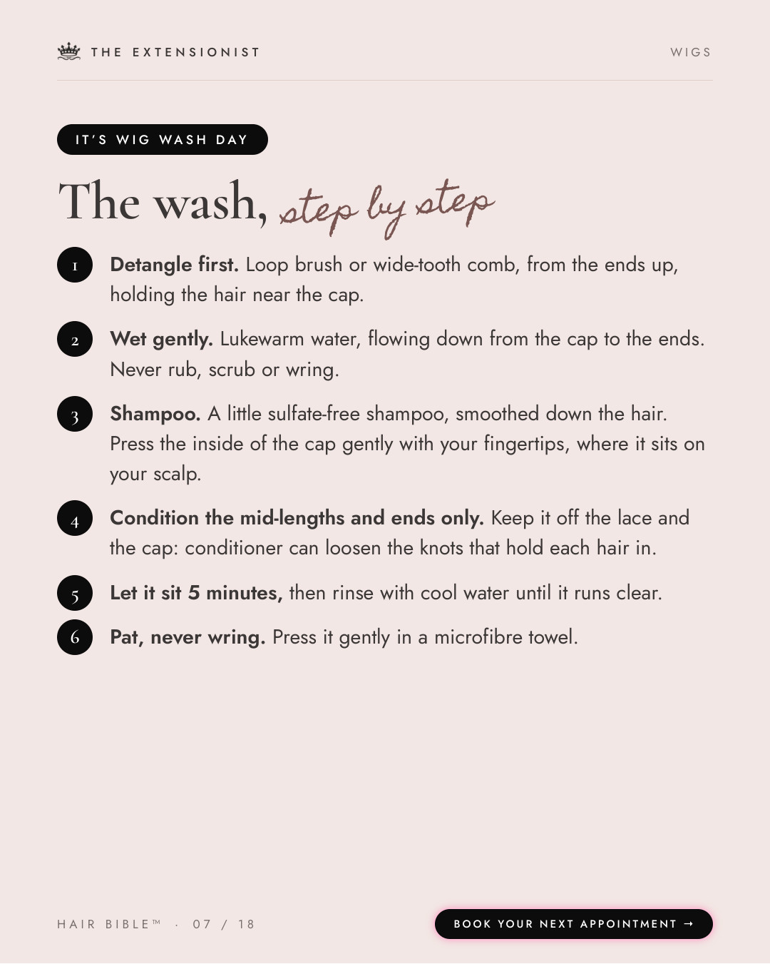 Wig Hair Bible, page 7 of 18