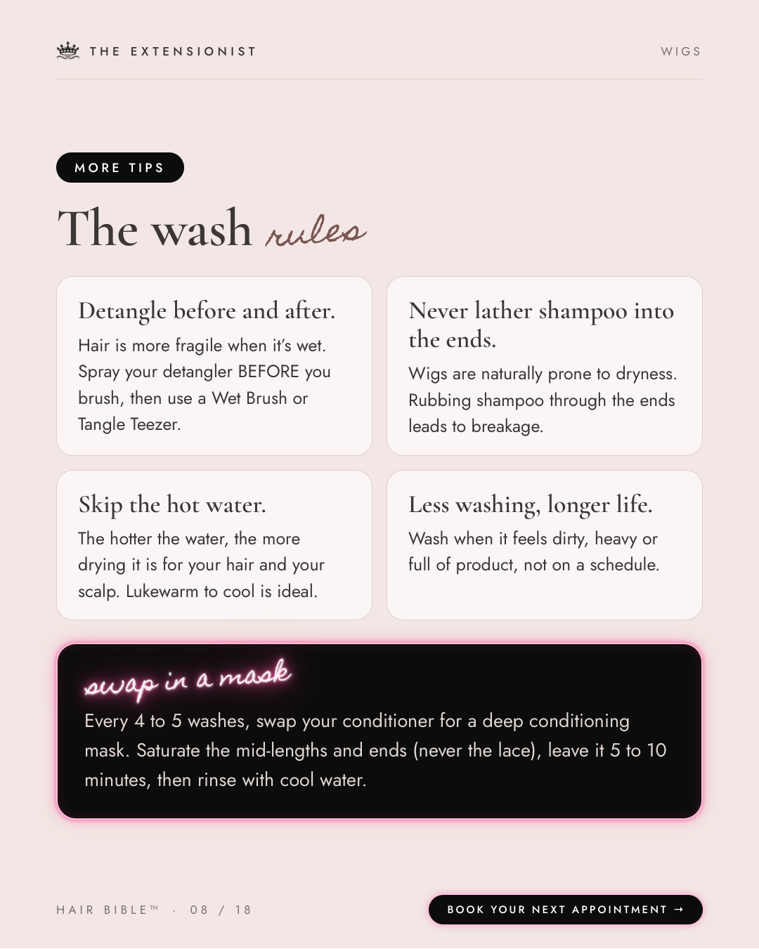 Wig Hair Bible, page 8 of 18