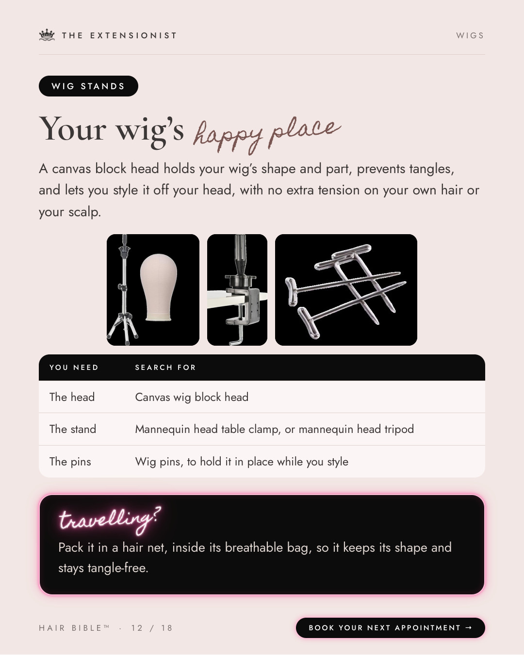 Wig Hair Bible, page 12 of 18