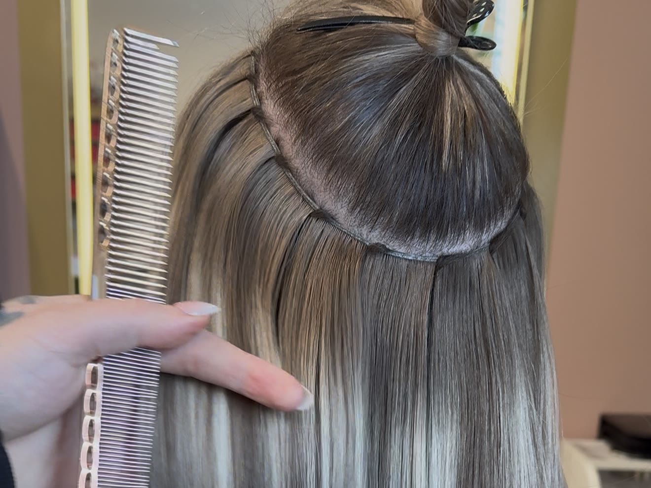 Clean VOGUEPEARL rows with no glue or braids