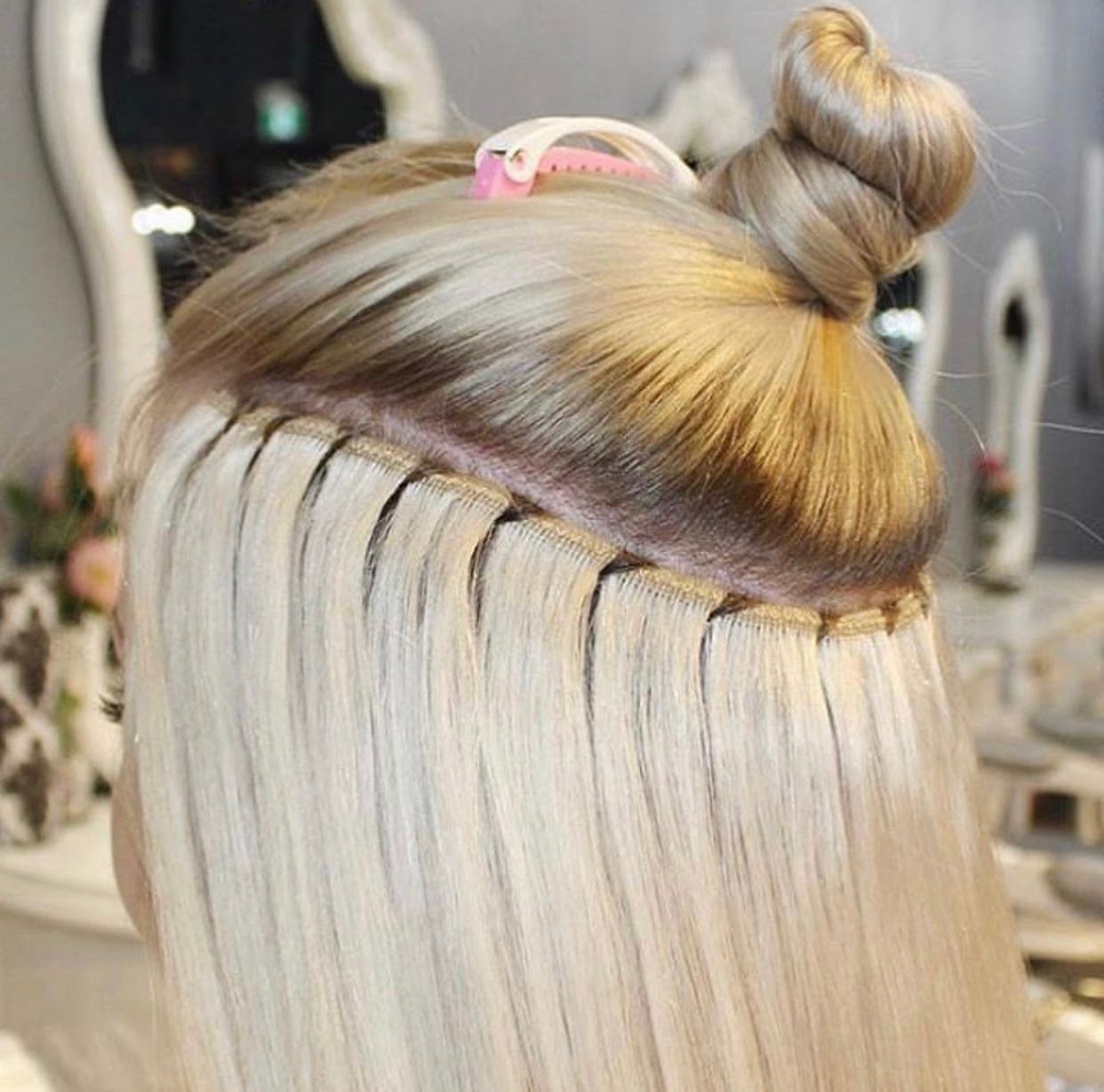 Coloured hair with VOGUEPEARL extensions